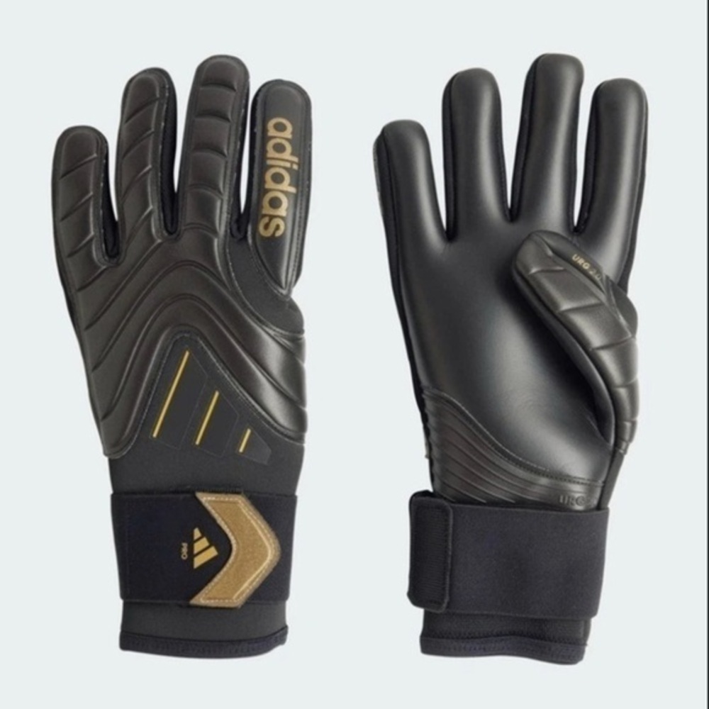 New Adidas Copa Pro Goalkeeper/Goalie Gloves Black/Gold IX3828 Men’s Size 10
